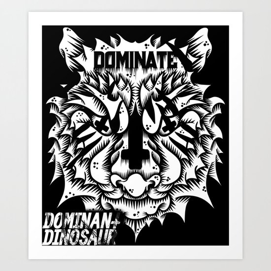 Satanic tiger Art Print