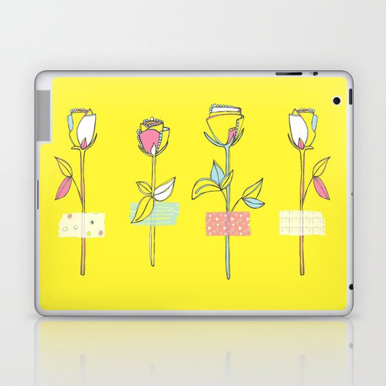Rosewall (on yellow) Laptop & iPad Skin