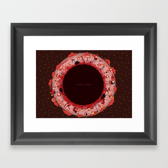 Planet Eight Framed Art Print