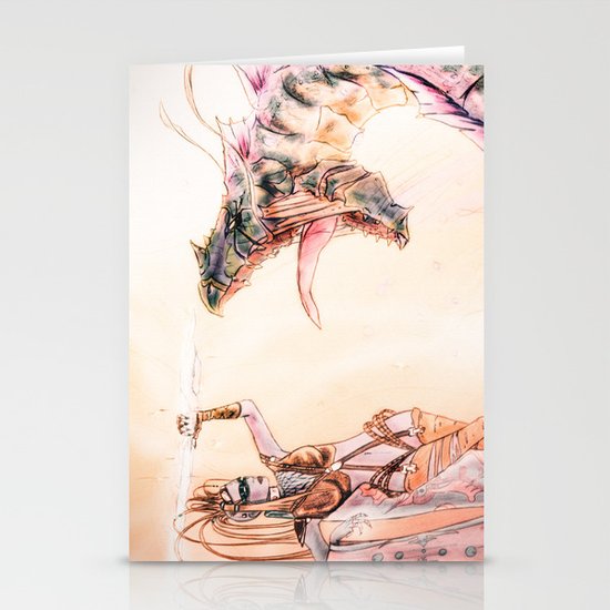 Leviathan against Shiva Stationery Cards
