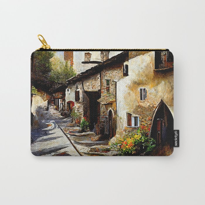 Walking through a medieval Italian village Carry-All Pouch