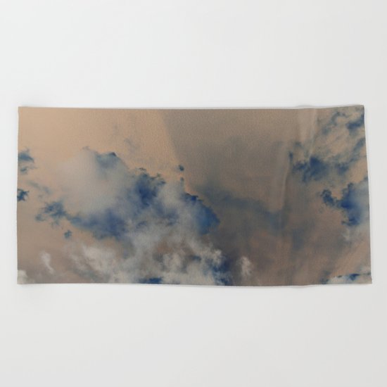 Deep Time Clouds Beach Towel
