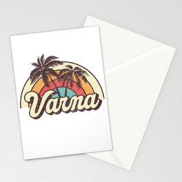 Varna beach city Stationery Card