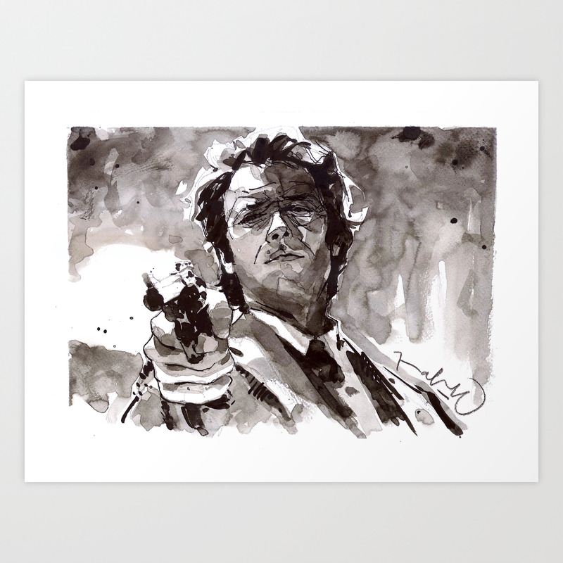 Dirty Harry Art Print By Pabpaint Society6