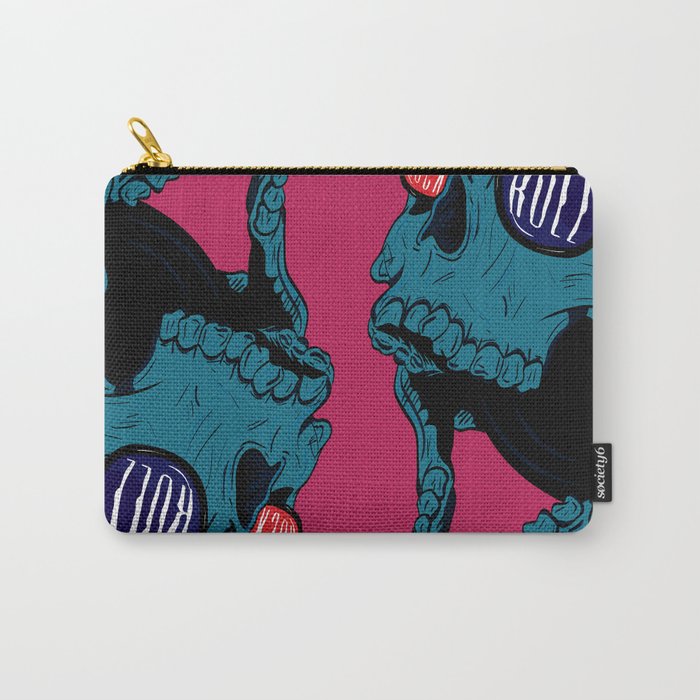 Rock N' Roll Skull Carry-All Pouch