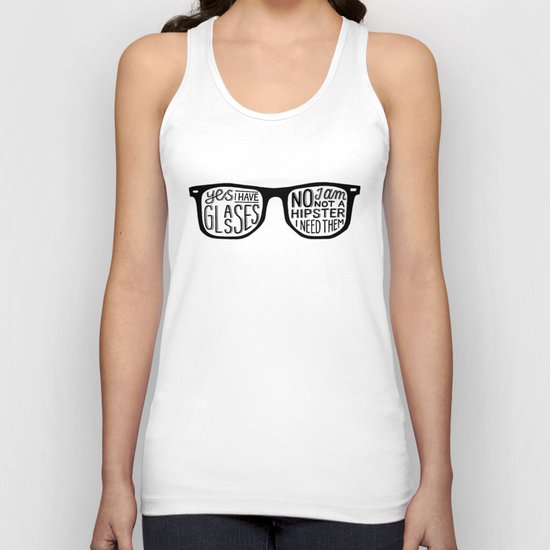 Hipster - light Unisex Tank Top