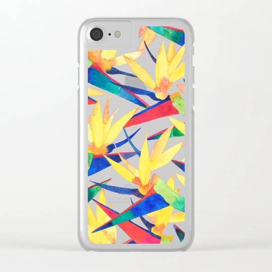 Summer Tropics Clear iPhone Case