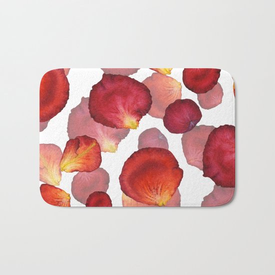 Rose Petal Pattern 04 Bath Mat