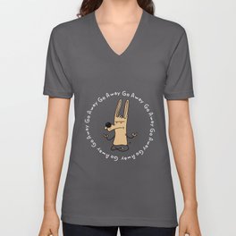 Skeptic Meditation V Neck T Shirt