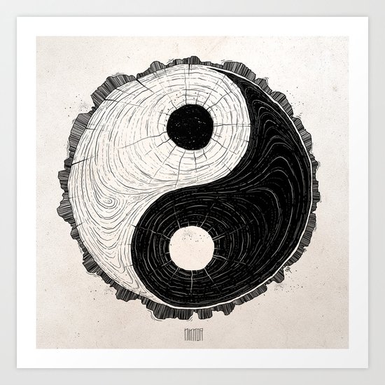 Yin Yang Art Print