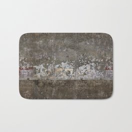 Abandoned Factory Bath Mat | Vintage, Shabby, Aged, White, Old, Cracked, Wallpaper, Cement, Dirty, Concrete 