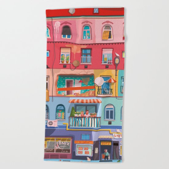 BP frontage Beach Towel