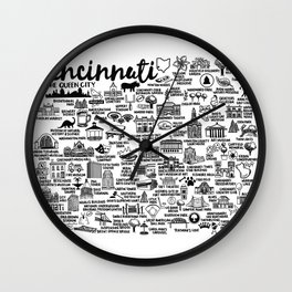 Cincinnati Ohio  Wall Clock