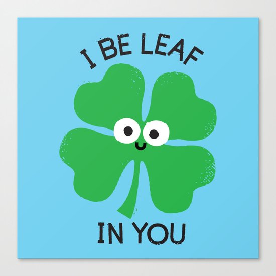 Cloverwhelming Support Canvas Print