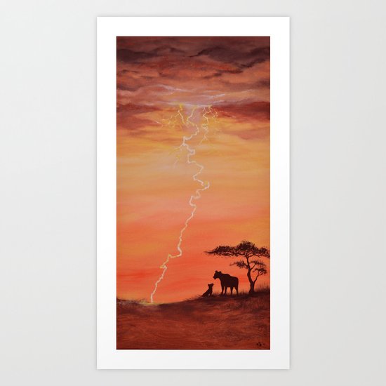 Goodbye Blue Sky Art Print