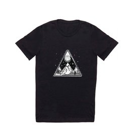 Moon Mountain Black T Shirt
