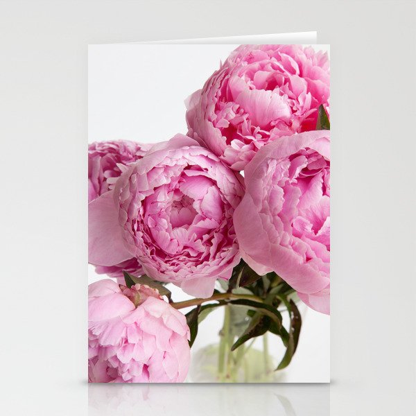 Blush Pink Peonies Stationery Cards
