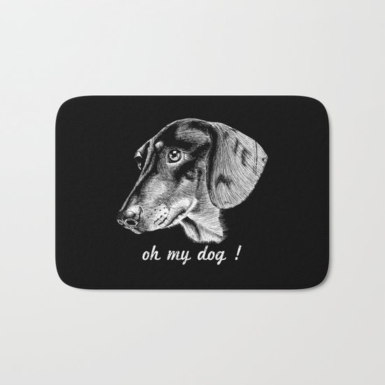 oh my dog ! Bath Mat