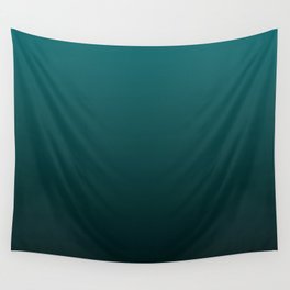Gradient Collection - Deep Teal Turquoise - Accent Color Decor - Lowest Price On Site Wall Tapestry