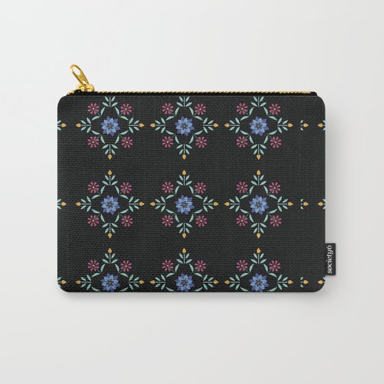 Floral Pattern 2 Carry-All Pouch