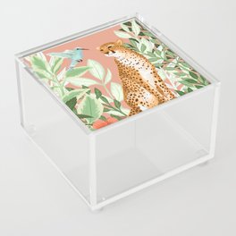 Tropical Cheetah Acrylic Box