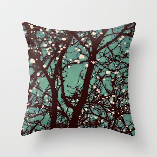 Night Lights Throw Pillow