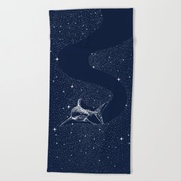 Starry Shark Beach Towel