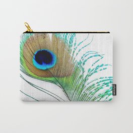 Peacock - Peacock Feather - Peacock Tail Feather Carry-All Pouch | Peacockfeatherart, Peacockprint, Featherprint, Peacockfeather, Peacockdecor, Digital, Peacock, Peacockart, Painting, Watercolor 