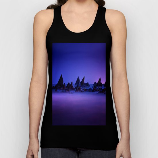 Still Waters Jagged Rocks Unisex Tank Top