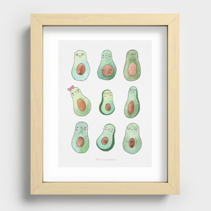 Avocado Mood Recessed Framed Print