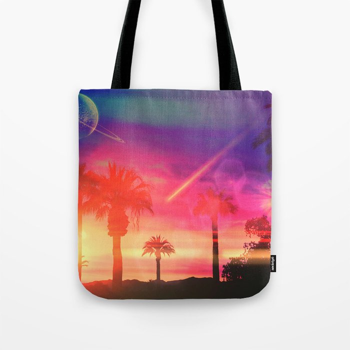 neon beach bag
