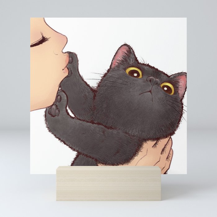 cat : huuh Mini Art Print