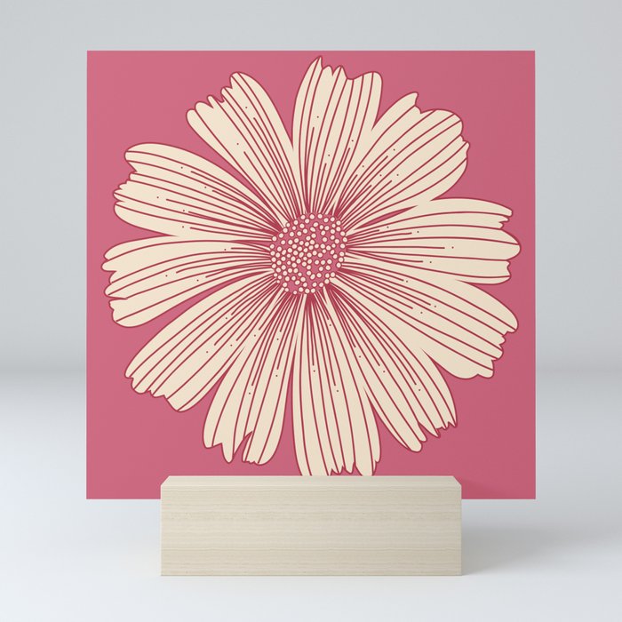 Spring Botanicals in pink Mini Art Print
