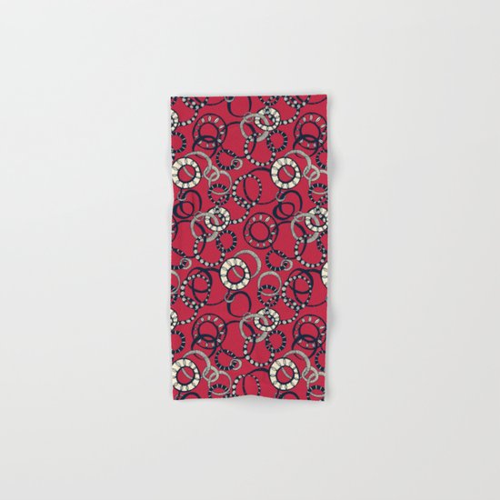 Honolulu hoopla red Hand & Bath Towel