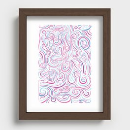 Swirl Explosion Recessed Framed Print