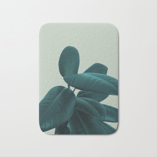 Ficus Elastica #8 #GreenLily #decor #art #society6 Bath Mat