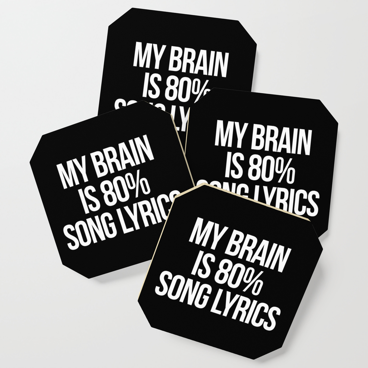 Song Lyrics Funny Quote Coaster By Envyart Society6