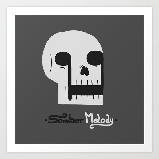 Somber Melody Art Print