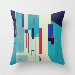 Abstract Technology Throw Pillow