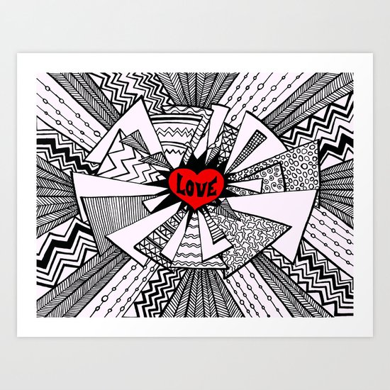 Power of Love... Art Print