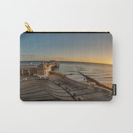 Victorian pier at sunrise Carry-All Pouch | Sunrise, 2208Cr, Cromerpier, Lookingdowm, Cromer, Seasidepier, Norfolkcoast, Seascape, Earlymorning, Photo 