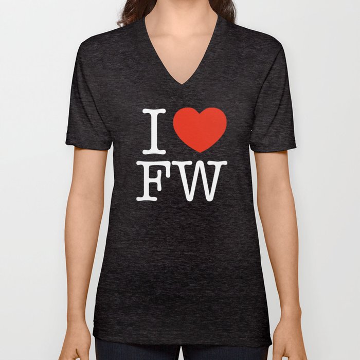 TCU I Love Ft. Worth V Neck T Shirt