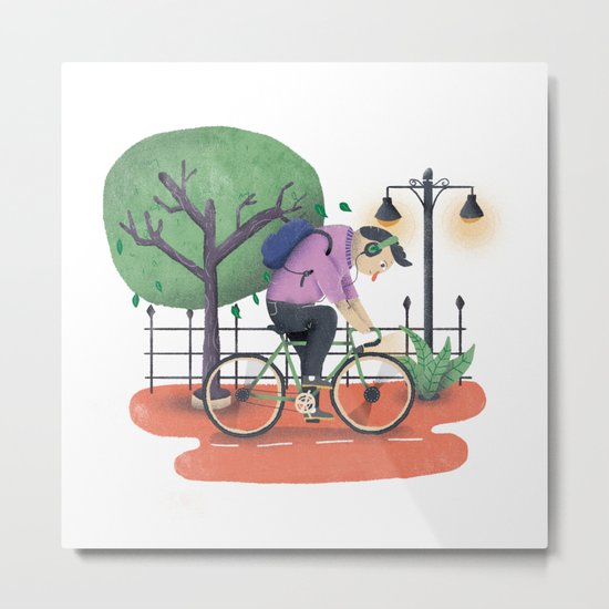Bike ride Metal Print