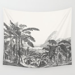 Palms and Mountain Wall Tapestry