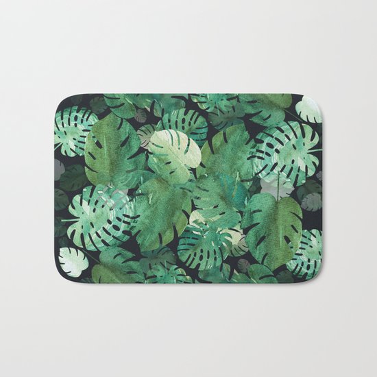 Tropical Boom!!! at night Bath Mat