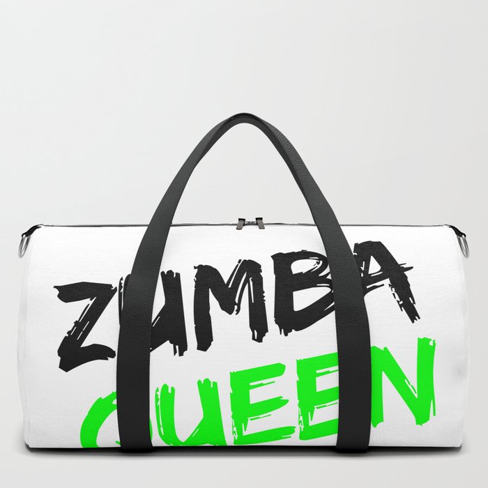 Zumba Queen Green Duffle Bag by Designs by Jenna Society6