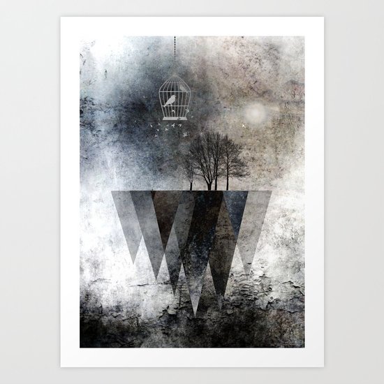 TREES over MAGIC MOUNTAINS I Art Print