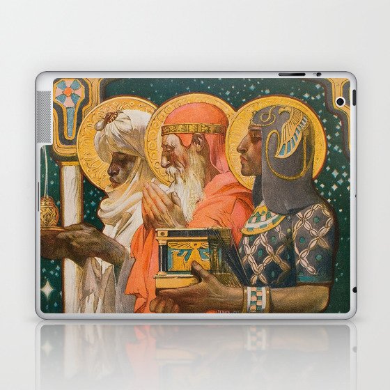 Three wise men Success Christmas 1900 vintage kitsch Laptop & iPad Skin