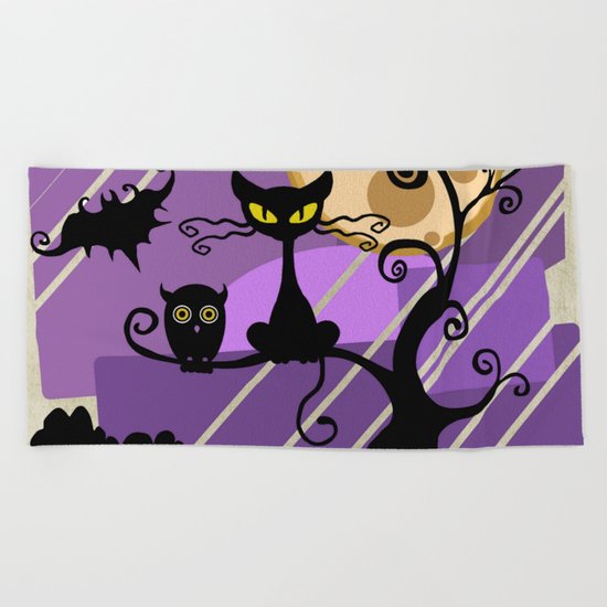 witching hour Beach Towel