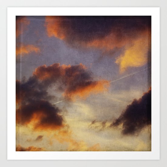EvEninG clouDs Art Print